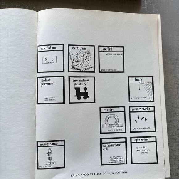 Kalamazoo College 1970 Yearbook Annual Book Michigan 1969 Student Life Sports MI - Picture 5 of 7